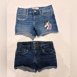 Girls Abercrombie and Levis Denim Shorts Bundle Size 7/8